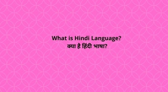 Hindi Language in Hindi