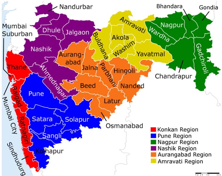 List of DISTRICTS OF MAHARASHTRA in Hindi and English, website, MAP|महाराष्ट्र के सभी जिलों के नाम और उनकी वेबसाइट