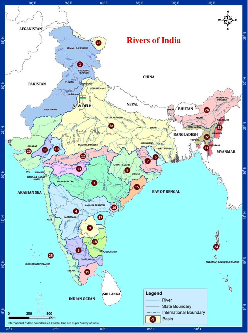 Rivers of India in Hindi | Bharat Ki Nadiya | Nadiyon ke naam | Indian rivers in Hindi | भारत की नदियों की सूची | भारत की नदी प्रणालियाँ