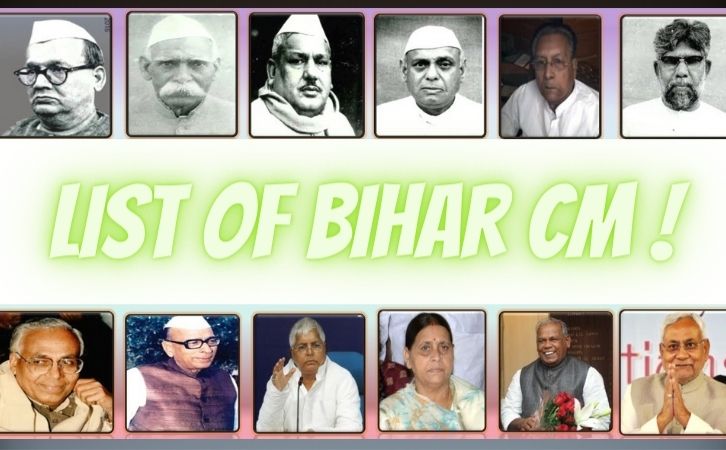 बिहार के मुख्यमंत्रियों की सूची, List of chief ministers of Bihar,Bihar CM list in Hindi PDF, Bihar Chief Ministers (CM) List PDF in Hindi,Bihar ke Mukhyamantri list in hindi