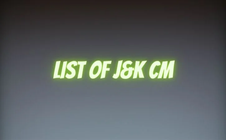 List of Jammu & Kashmir CM | ‎‎जम्मू-कश्मीर के मुख्यमंत्रियों की सूची और कार्यकाल | List of chief ministers of Jammu & Kashmir | Jammu & Kashmir CM list in Hindi PDF | Jammu & Kashmir Chief Ministers (CM) List PDF in Hindi | Jammu & Kashmir ke Mukhyamantri list in hindi